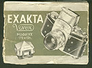 Exakta Varex VX Instruction Manual 1954