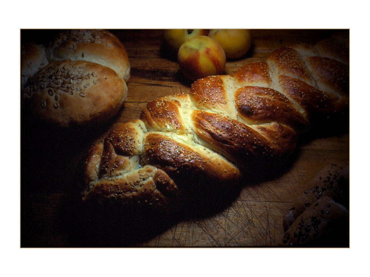 Studio Food Still, Artisian Bread.  High Cascade Studios.